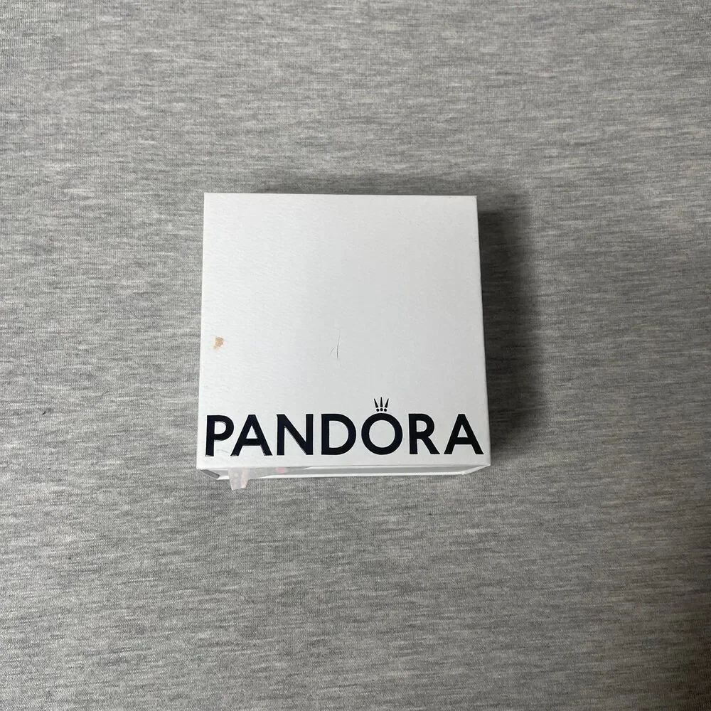 PANDORA White 3.5”x 3.5” Jewelry Necklace & Bracelet Gift Box